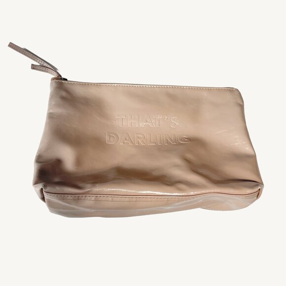 Tender Love + Carry Pink 'THATS DARLING' Cosmetics Carrying Bag - Picture 1 of 11